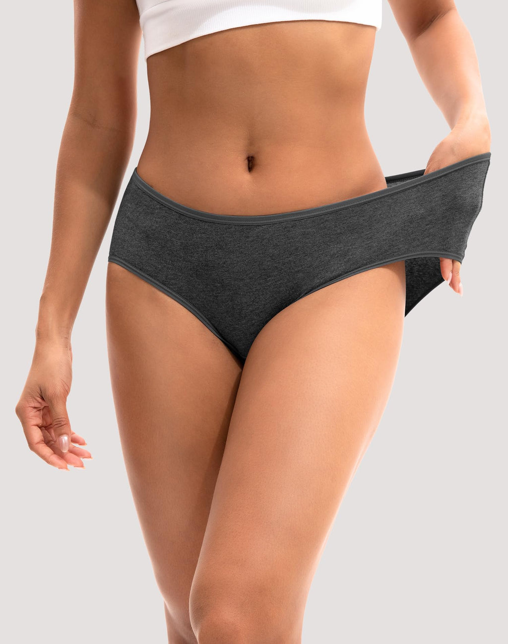 INNERSY Womens Underwear Cotton Hipster Panties Regular & Plus Size 6-Pack(Medium,Dark Vintage)