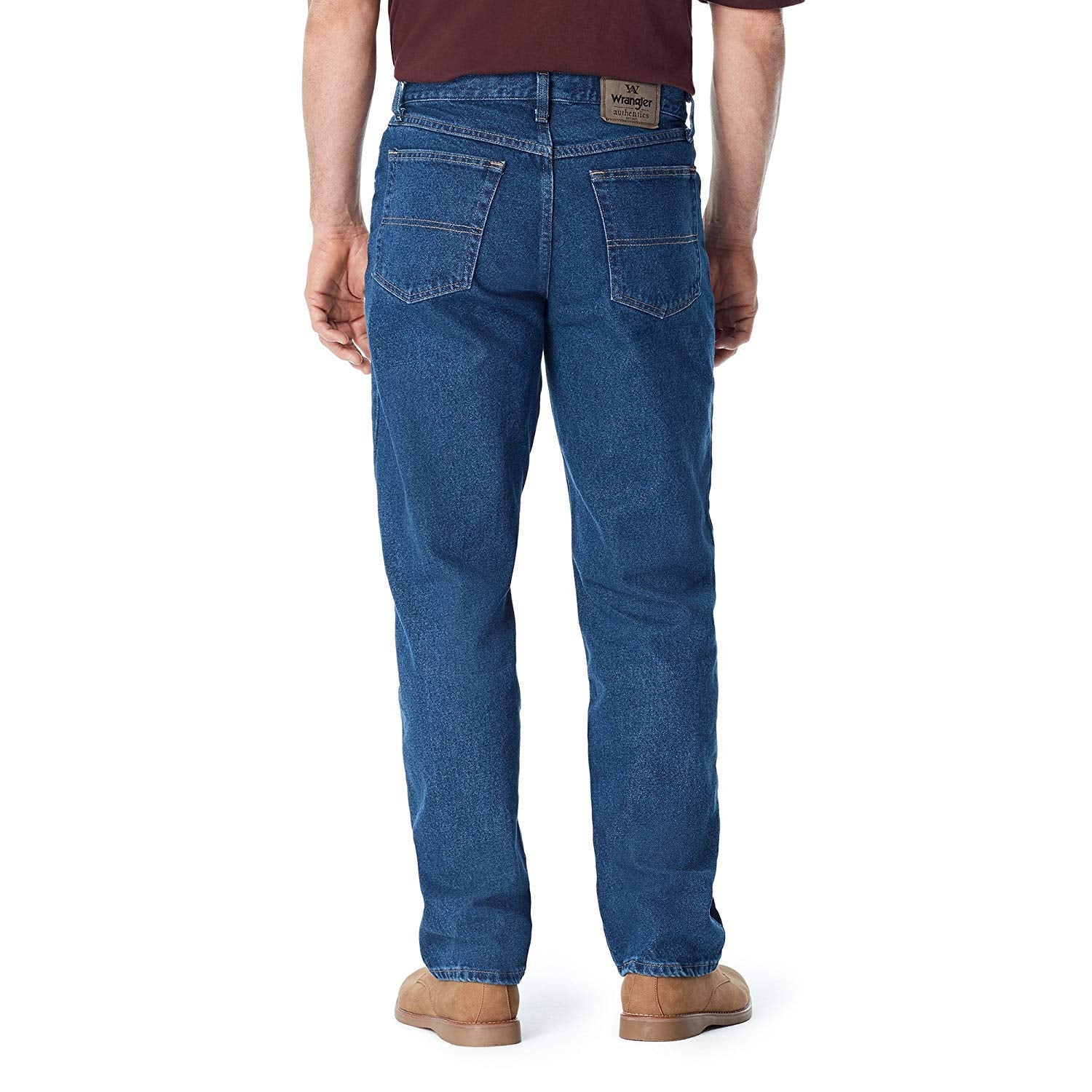 Classic 5-Pocket Relaxed Fit Cotton Jean, Dark Stonewash, 40W X 28L