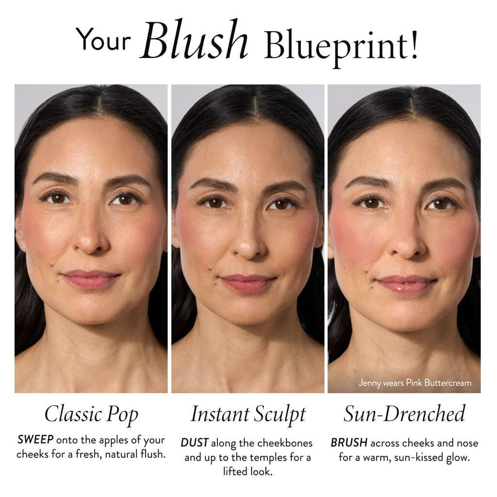 LAURA GELLER NEW YORK Baked Blush-n-Brighten Marbleized Blush for Cheeks - Pink Grapefruit - Satin Finish - Buildable Color