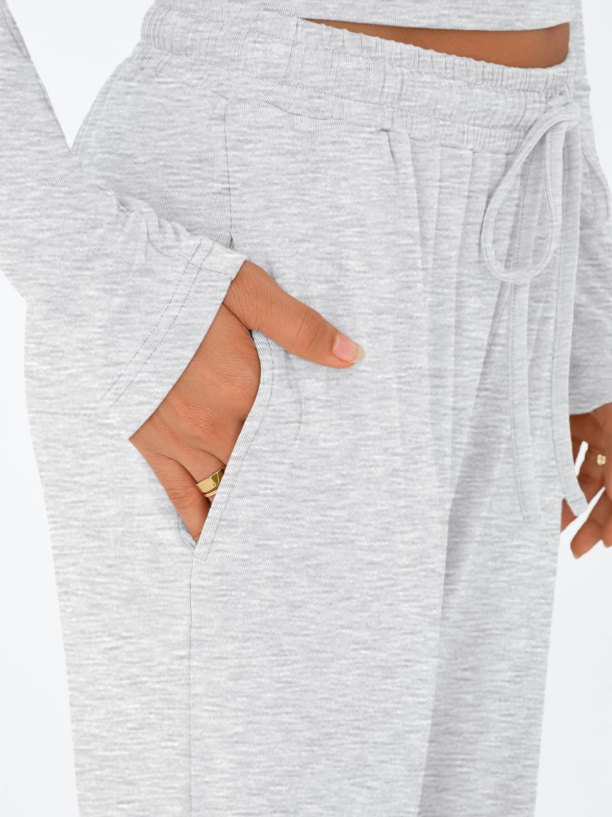 Trendy Queen Womens Two 2 Piece Matching Lounge Sets 2025 Early Fall Fashion Must Haves Y2K Workout Gym Clothes Comfy Airport Travel Vacation Luxury Outfits Sweatsuit Winter Clothing
