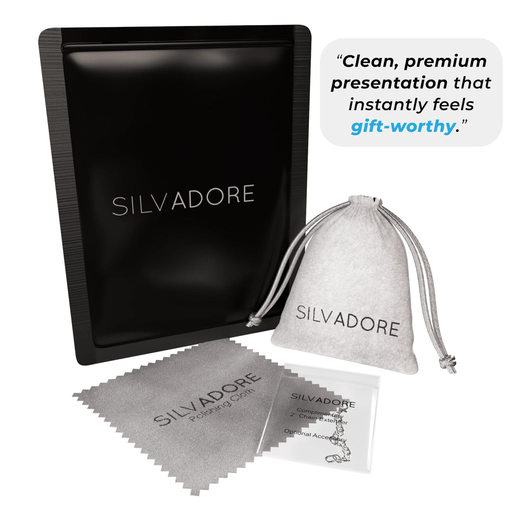 Silvadore 4mm Silver ROPE Chain For Men Necklace Women - Non-Tarnish Strong Stainless Steel - Twist Link Diamond-Cut Jewelry Gifts - 56cm - 22 inch UK