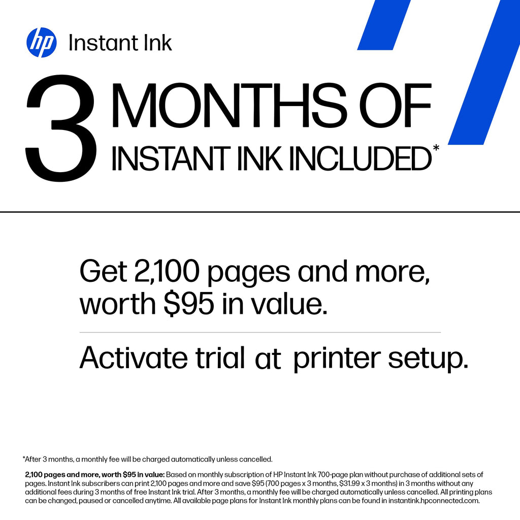HP OfficeJet Pro 9125e Wireless All-in-One Color Inkjet Printer, Print, scan, copy, fax, ADF, Duplex printing best-for-office, 3 month Instant Ink trial included, AI-enabled (403X0A)