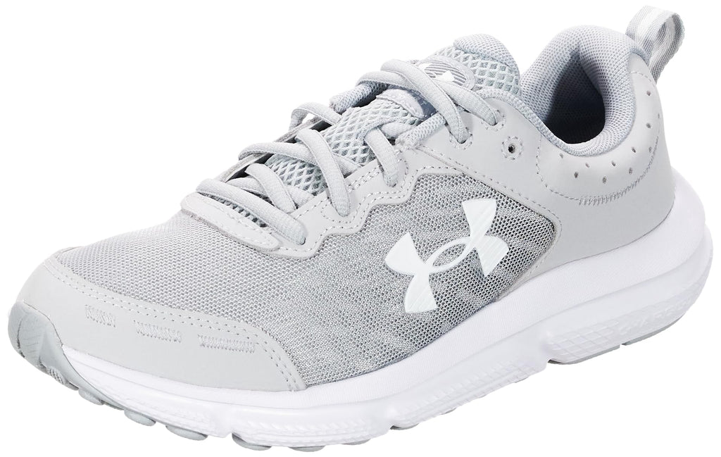 Under Armour Men's Charged Assert 10 Shoes, (100) Mod Gray/Mod Gray/White, 12