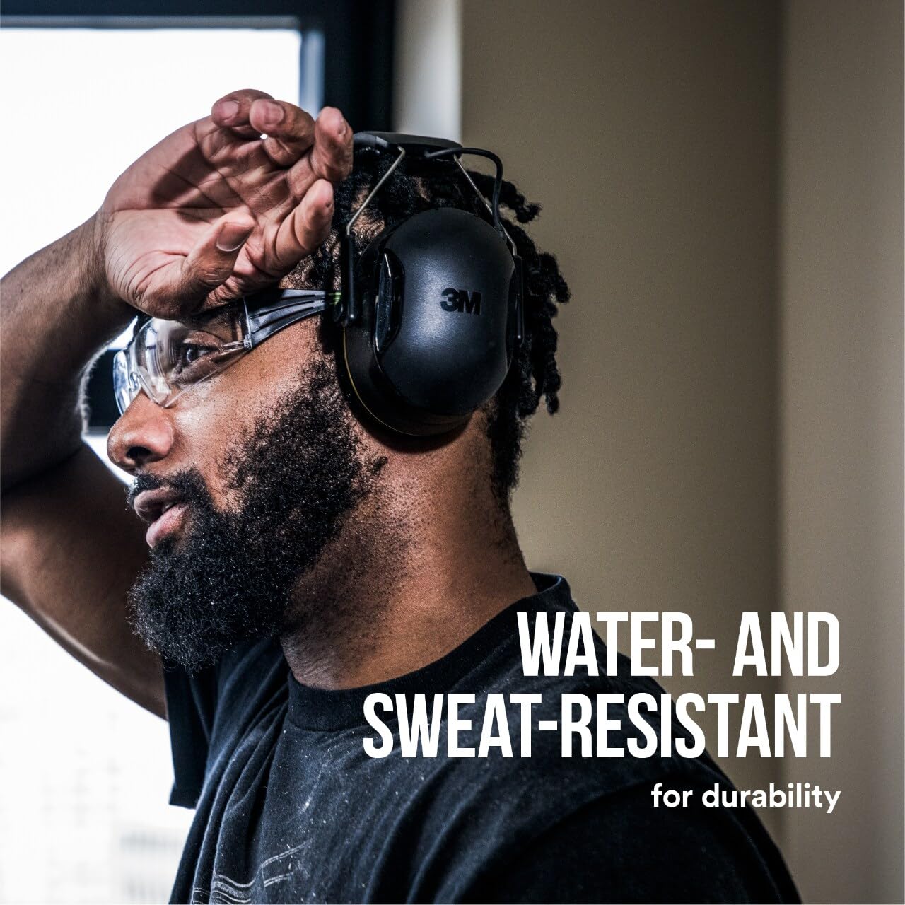 3M WorkTunes Connect Wireless Hearing Protector with Bluetooth Technology, Bluetooth Hearing Protection with a 26 dB Noise Reduction Rating