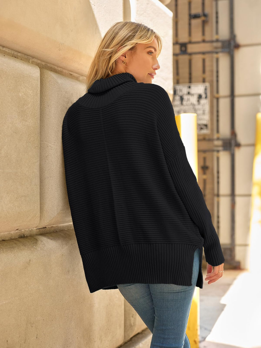 LILLUSORY Womens Turtleneck Oversized Tunic Early Fall Fashion Must Have Sweaters 2025 Casual Long Pullover Plus Size Winter Cute Poncho Cozy Work Old Money Clothes Outfits Clothing Tops Leggings