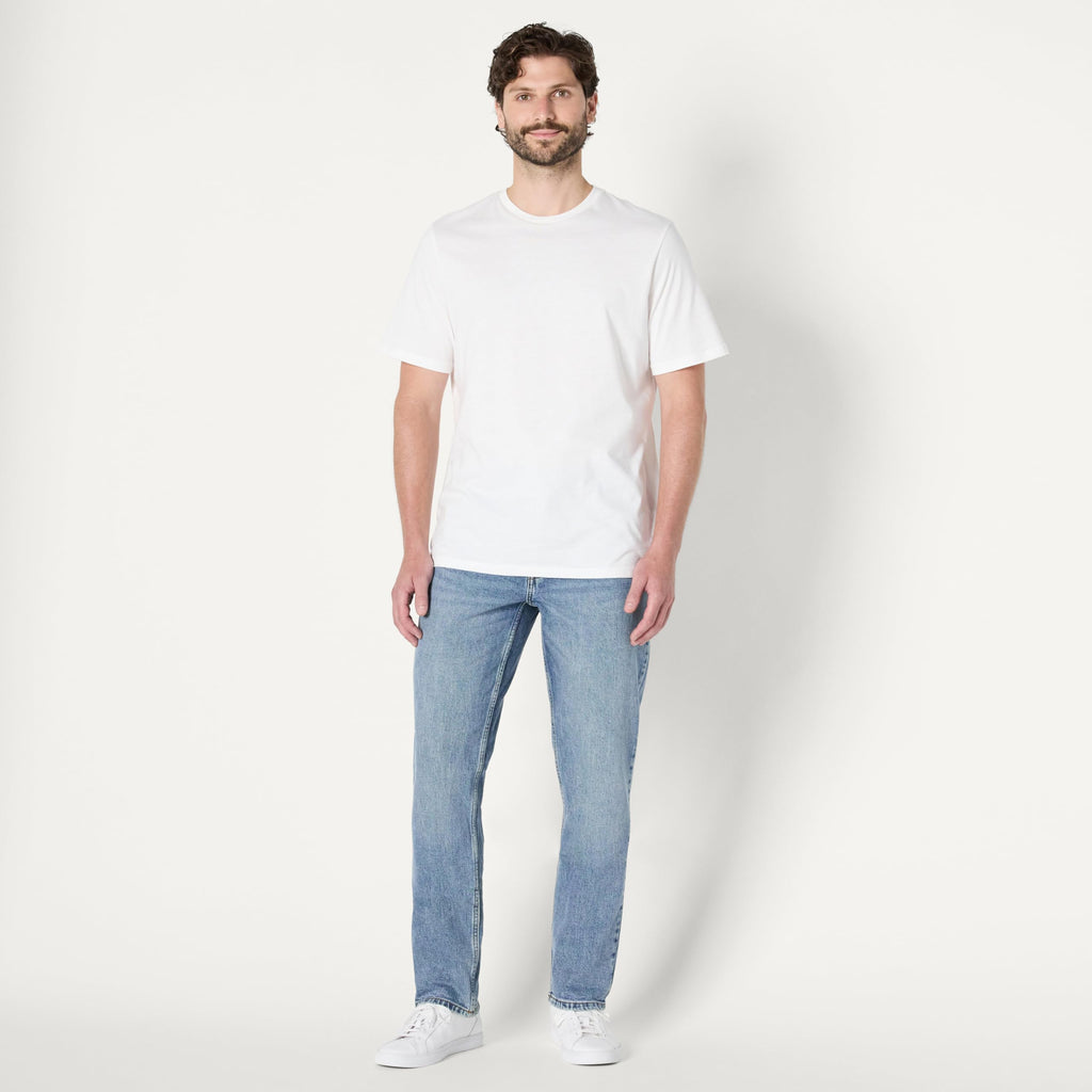 Amazon Essentials Men's Low Stretch Athletic Fit Jeans, Tinted Light Wash, 33W x 34L