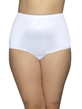 Vanity Fair Women's High Waisted Underwear, Full Coverage Ladies Panties, Perfectly Yours Briefs, Nylon - Star White, 8