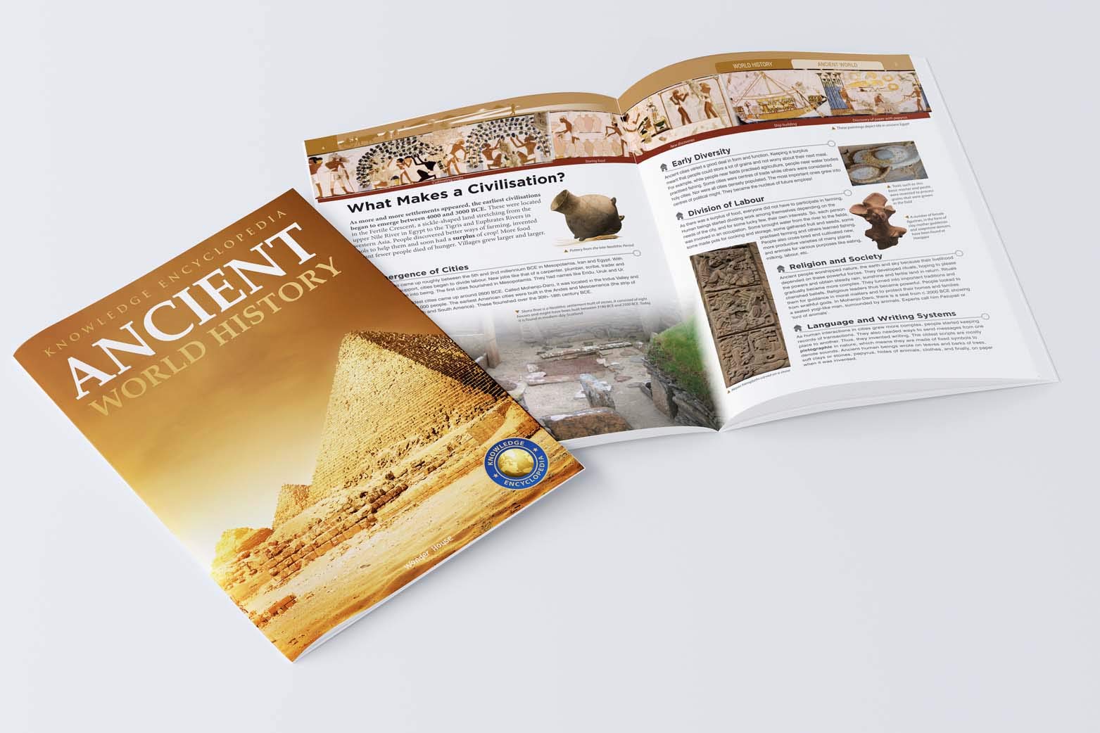 World History - Collection of 6 Books : Knowledge Encyclopedia For Children (Box Set)