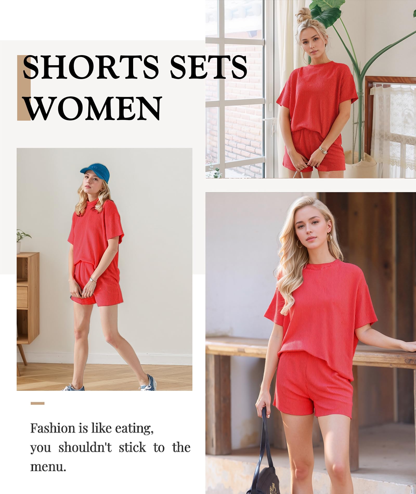 MARZXIN Women Two Piece Set with Vertical Stripes, Daily Wear Vacation Travel Airport Outings Pocket Cruise Outfits Loungewear to Street Comfy Postpartum maternity Lounge Sets Orange S