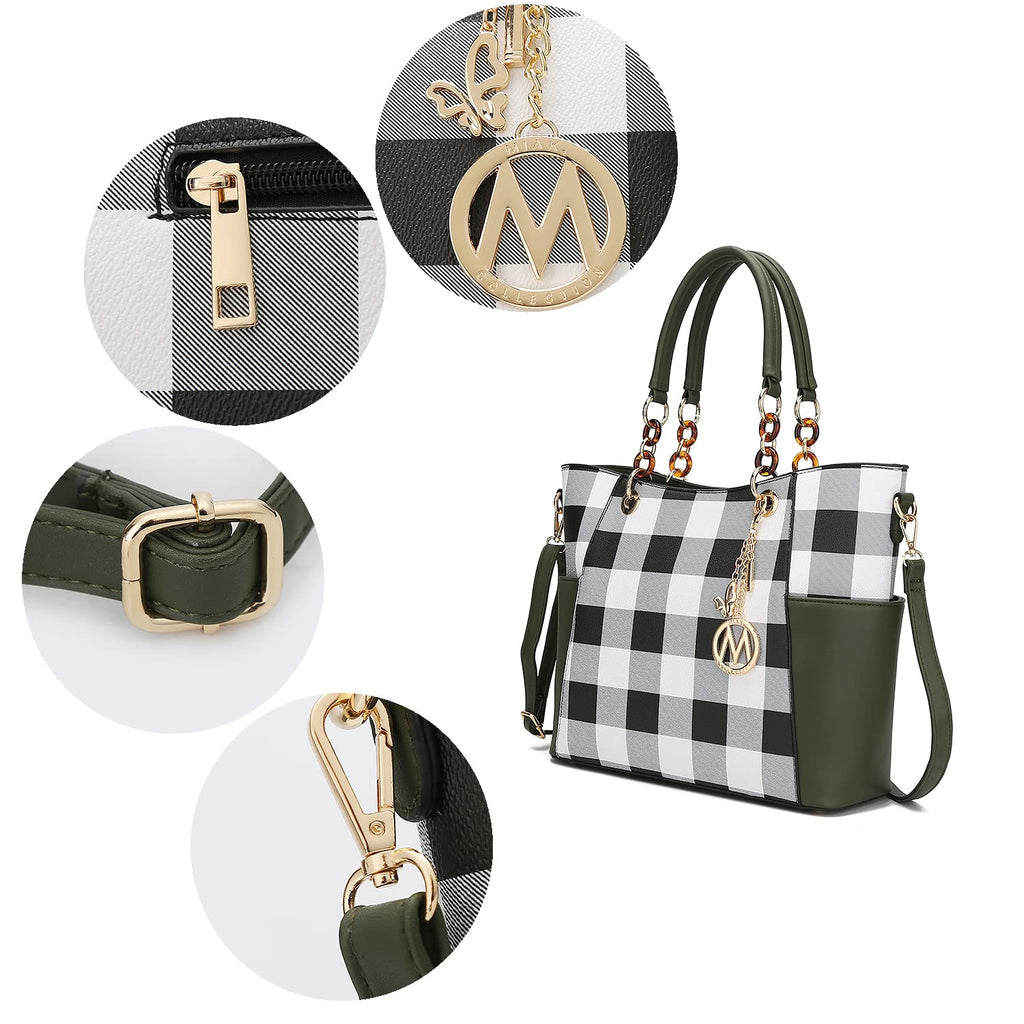 MKF Collection Tote Bag for Women, Handbag Set with Wallet-Top-Handle- Vegan Leather Purse Yellow by Mia k
