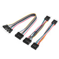 ELFJMZP Motherboard Front Panel Adapter Kit: Power Switch/USB 2.0/Audio Connector for Business Desktop Mainboards (Qitian/Yangtian/ThinkCentre-Compatible) to Standard ATX Case