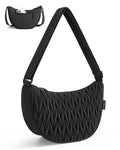 BAGSMART Crescent Crossbody Bag for Women Men Trendy, Medium Crossbody Hobo Bag with Adjustable Strap and Inner Pockets