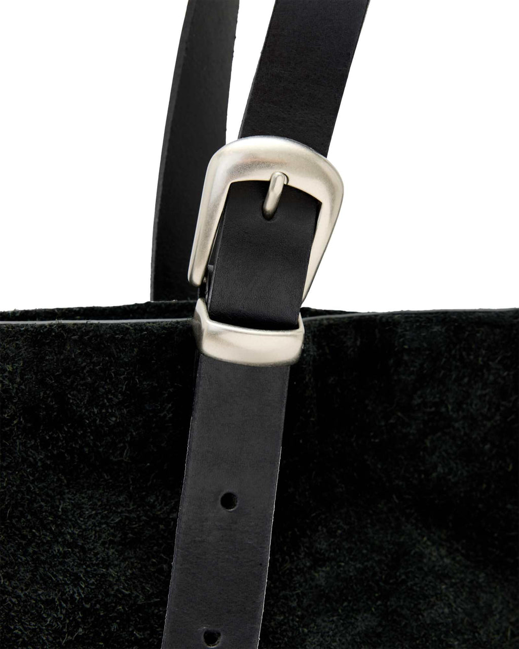 AllSaints Haven Suede Tote Black One Size