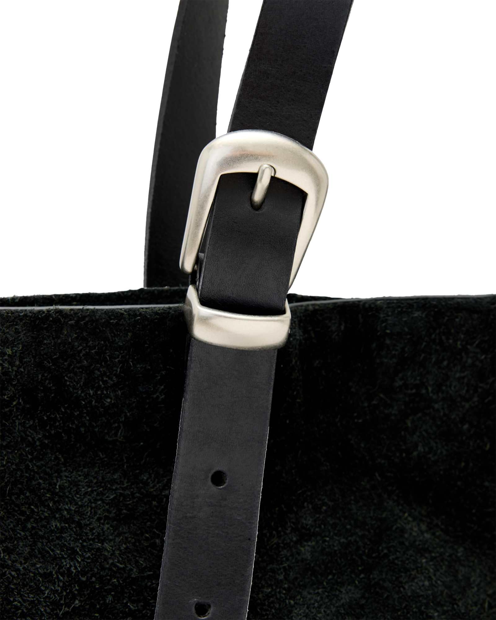 AllSaints Haven Suede Tote Black One Size