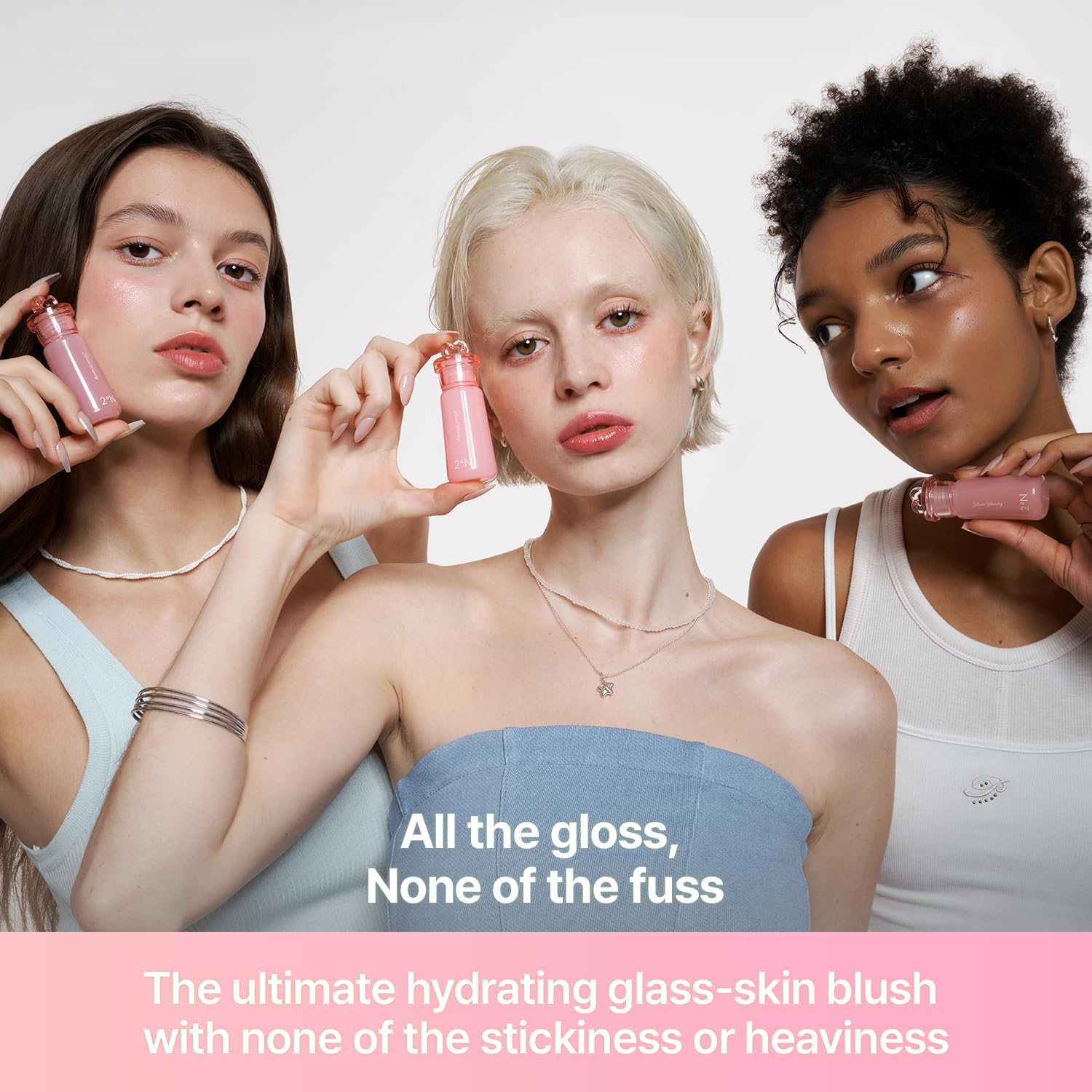 [2aN Heart Wearing Liquid Cheek (0.15oz) – Dewy Liquid Blush with Soft Glow & Clear Layering | Hydrating Essence + Glossy Oil Blend | Buildable, Finger-Blend Texture|8 Vibrant Shades] (05 Moody Glow)