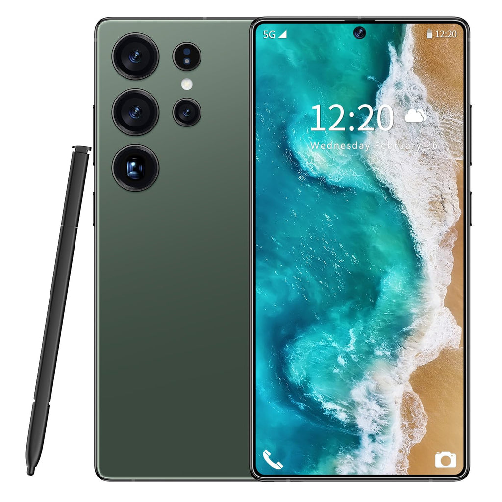 Ofinsut I25 Ultra 5G Unlocked Smartphone,12GB+512GB Fully Cell Phone for Android 14, 6.99" Unlocked Cell Phone, 7000mAh, 68MP+108MP Dual Camera/Dual SIM/Fingerprint Lock/Face (Green)