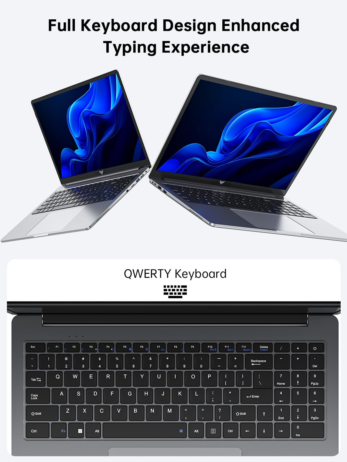 KAIGERR Laptop, 16GB DDR4 512GB SSD Laptop Computer, 16.0inch Windοws 11 Laptop with Ιntel 12th Quad-Core Processor(Up to 3.4GHz), 1920P FHD Display, WiFi 6, USB3.2, Type_C