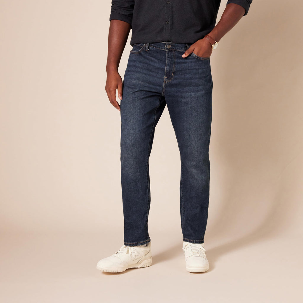 Amazon Essentials Men's Slim-Fit Jeans - Discontinued Colors, Dark Wash, 30W x 34L