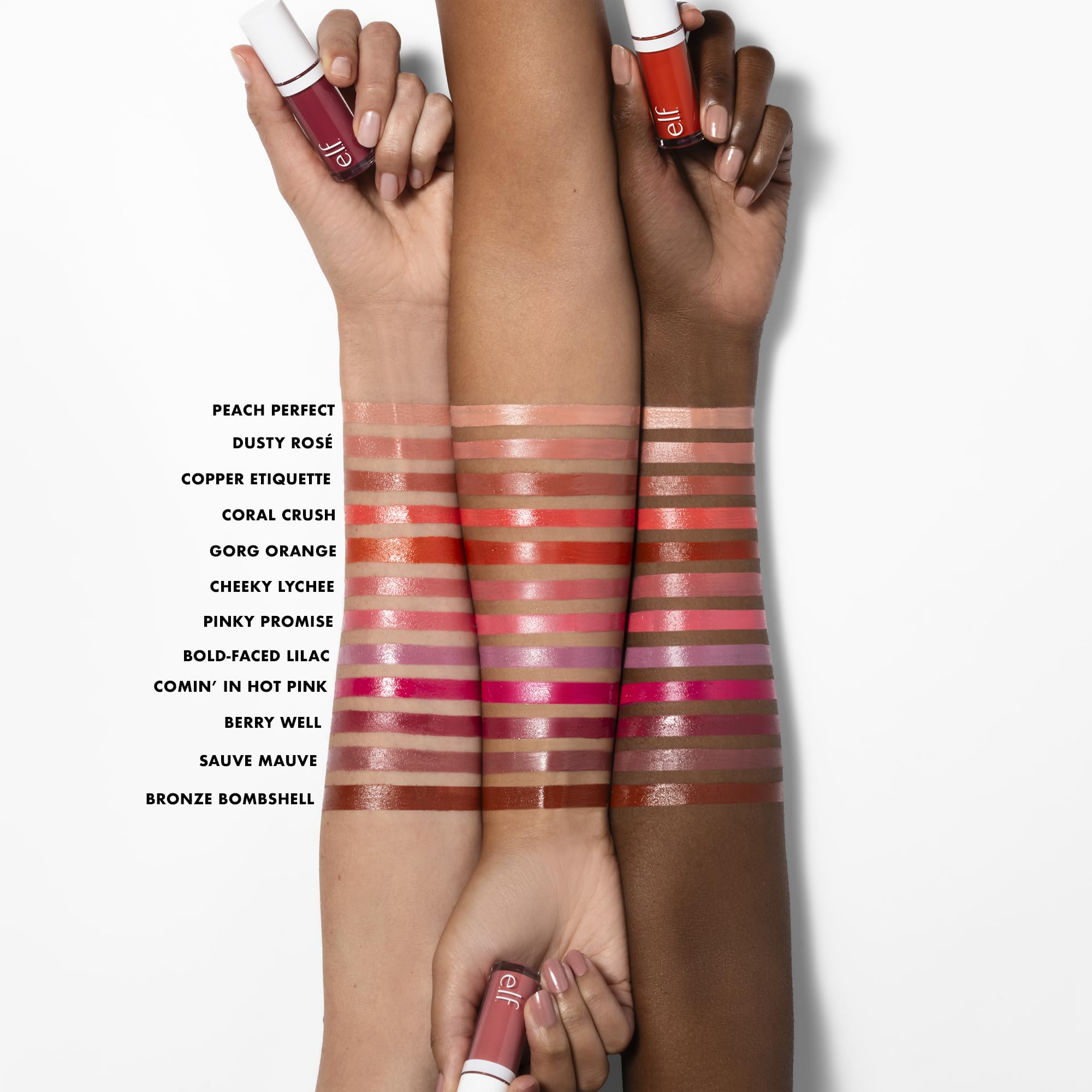 e.l.f. Camo Liquid Blush, Long-lasting Liquid Blush For High-pigment Color, Creates A Soft, Dewy Finish, Vegan & Cruelty-free, Comin' In Hot Pink