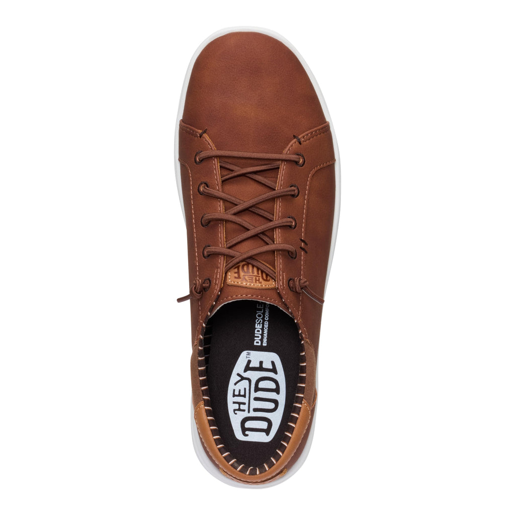 HEYDUDE Paul Pro Classic Cognac Size 8, Men's Shoes, Casual Sneakers, Comfortable & Light-Weight