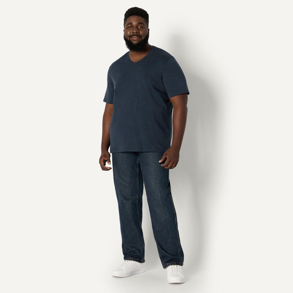 Amazon Essentials Men's Regular-Fit Short-Sleeve V-Neck T-Shirts, Pack of 6, White, XX-Large