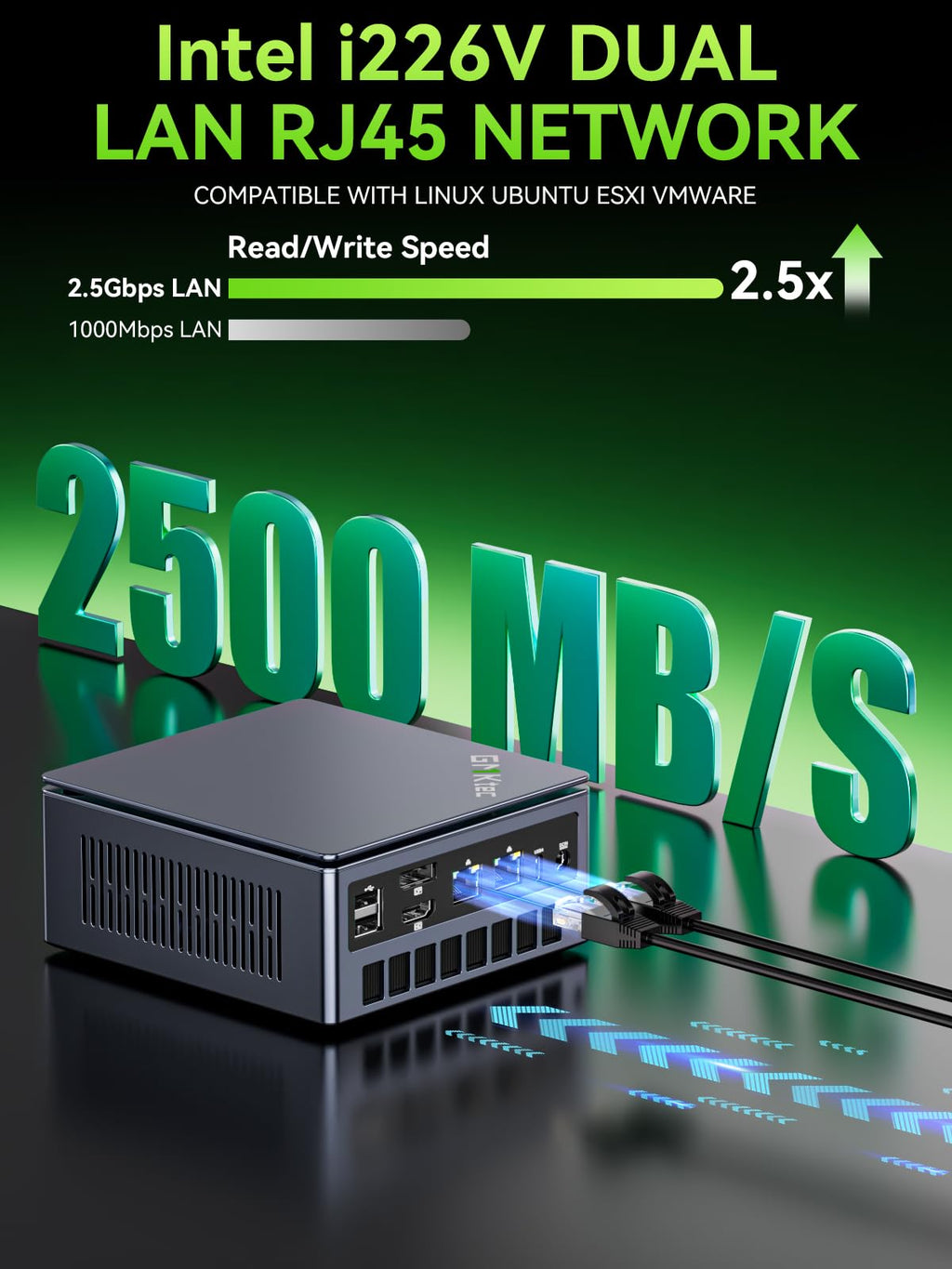 GMKtec Mini PC Gaming M7 Ultra Ryzen 7 PRO 6850U 16GB DDR5 RAM + 512GB Hard Drive PCle SSD Oculink Dual NIC LAN 2.5G Desktop Computer, Dual USB4, HDMI 2.1, USB-C M7 Ultra 16+512