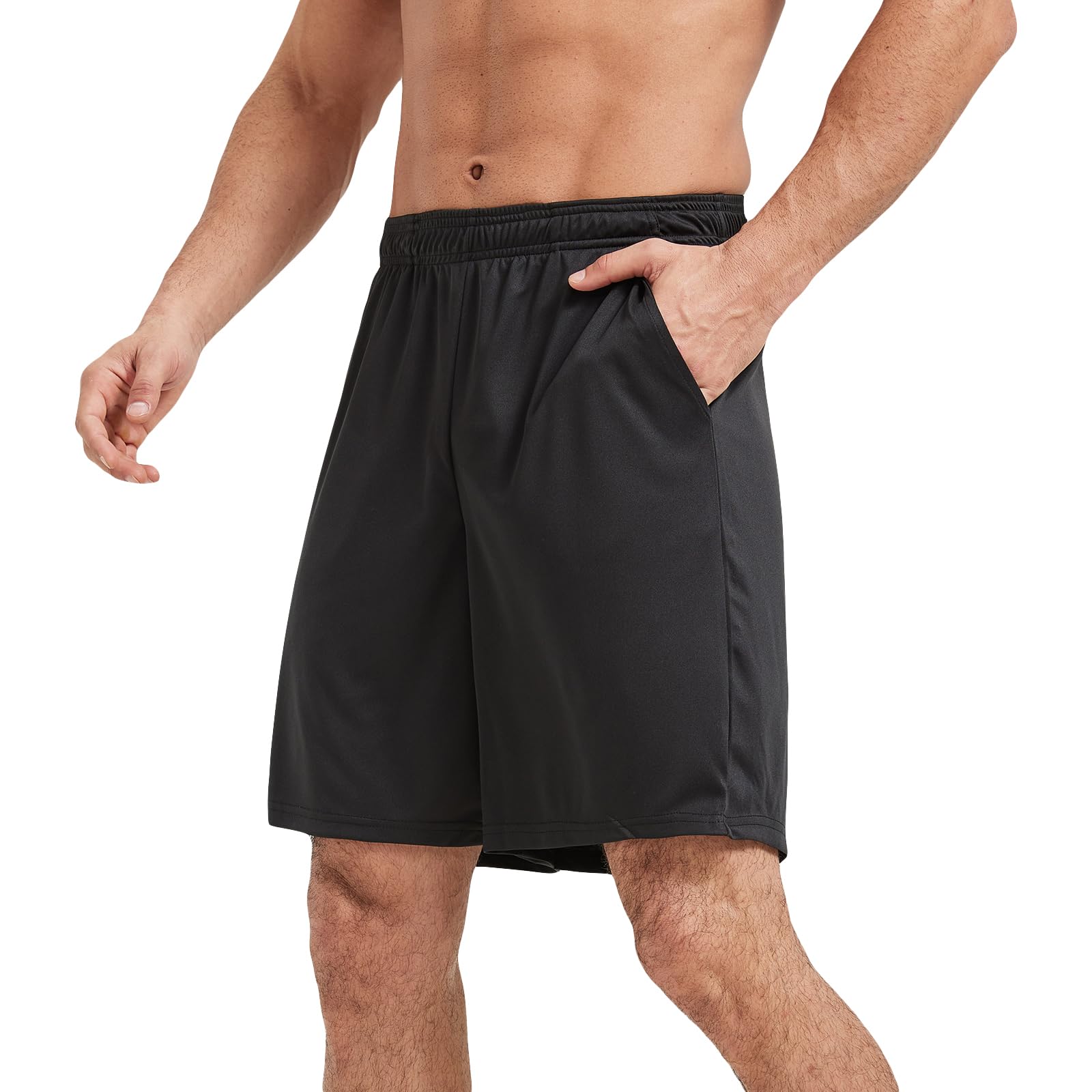 AKAWOOKO 5 Pack Men's Athletic Gym Shorts with Pockets Quick Dry Activewear Workout Running Shorts for Men