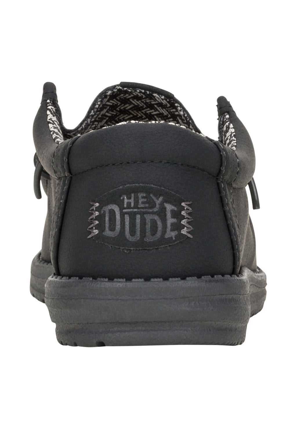 HEYDUDE Men's Wally Classic Black/Charcoal Size 11, Men’s Shoes, Men's Slip-on Loafers, Comfortable & Light-Weight