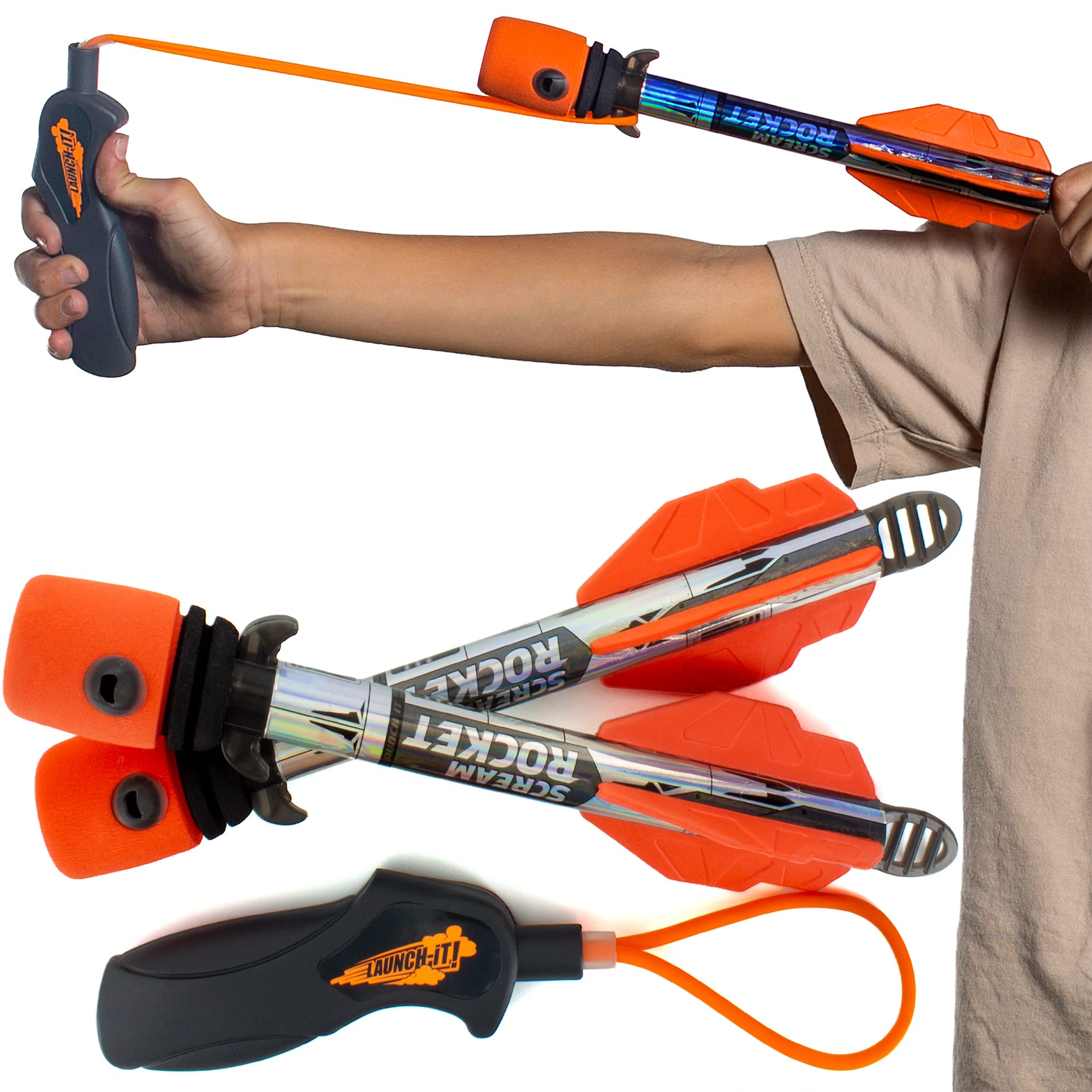 Toy Rocket Launcher for Kids: Best Easter Gifts for Boys & Girls All Ages 8 & Up - Slingshot Rockets Launchers - Easter Basket Stuffers for Teens - Outdoor Toys Gifts for 8 9 10 11 12 13 Year Old Boys