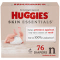 Huggies Size Newborn Diapers, Skin Essentials Baby Diapers, Size Newborn (6-9 lbs), 76 Count, Packaging May Vary