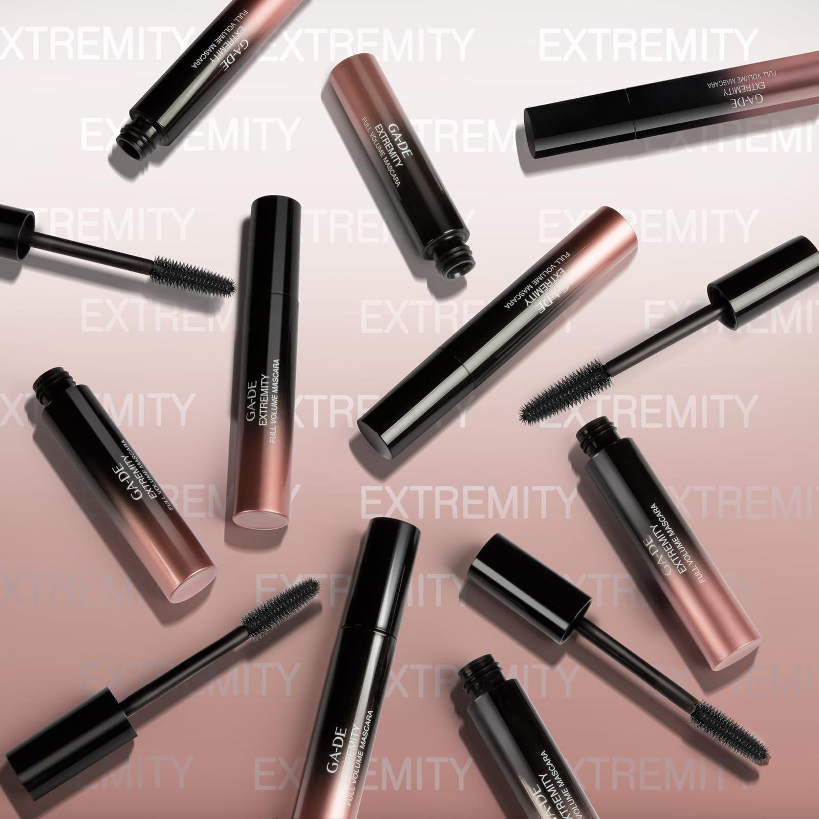 GA-DE Extremity Full Volume Mascara - Lift and Definition - Enriched with Ceramide A2 for Enhanced Lash Volume - 2-in-1 Hybrid Brush - Black - 0.4 oz