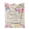Psspotgj Retirement Gift for Woman, Retirement Blanket for Women/Men 2026, Farewell Gifts for Coworkers, Going Away Goodbye Present for Mom Teacher Nurse Throws Blankets 60"x50"