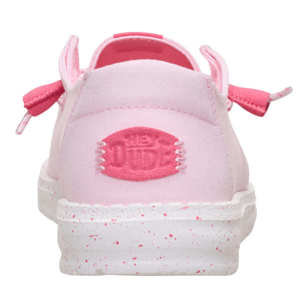 HEYDUDE Wendy Canvas Light Pink Size 8, Women’s Shoes, Slip-on Loafers, Comfortable & Light-Weight