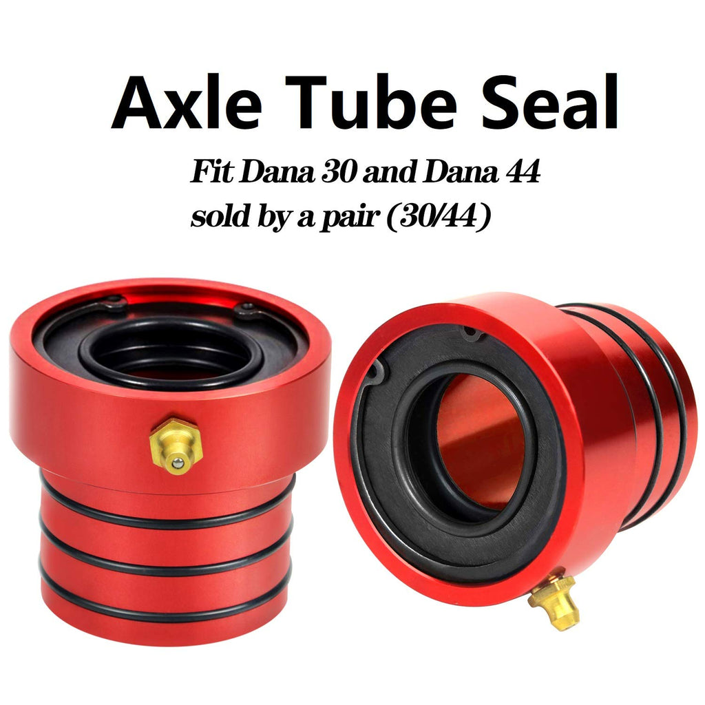 Axle Tube Seal Pair MG21103 Front Outer Axle Seals Dana 30/44 for Jeep JKUR Jeep Wrangler YJ JK TJ XJ ZJ MJ 2PCS-Red