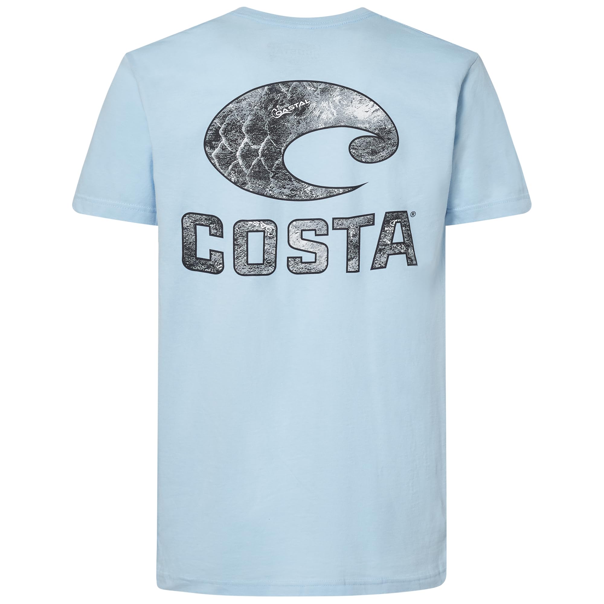 Costa Del Mar Unisex Adult MoShort Sleevey Oak Coastal Crew T-Shirt, Light Blue, Large US