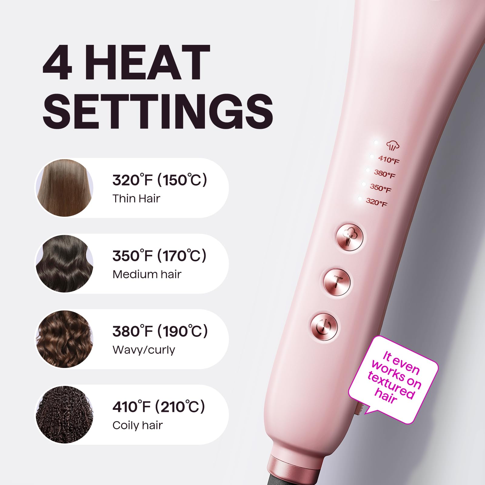 Wavytalk Pro Steam Hair Straightener Brush, Steamline Pro 3 in 1 Straightening Brush, Steam Reduces Damage, Nourishes Hair, and Expedites Straightening