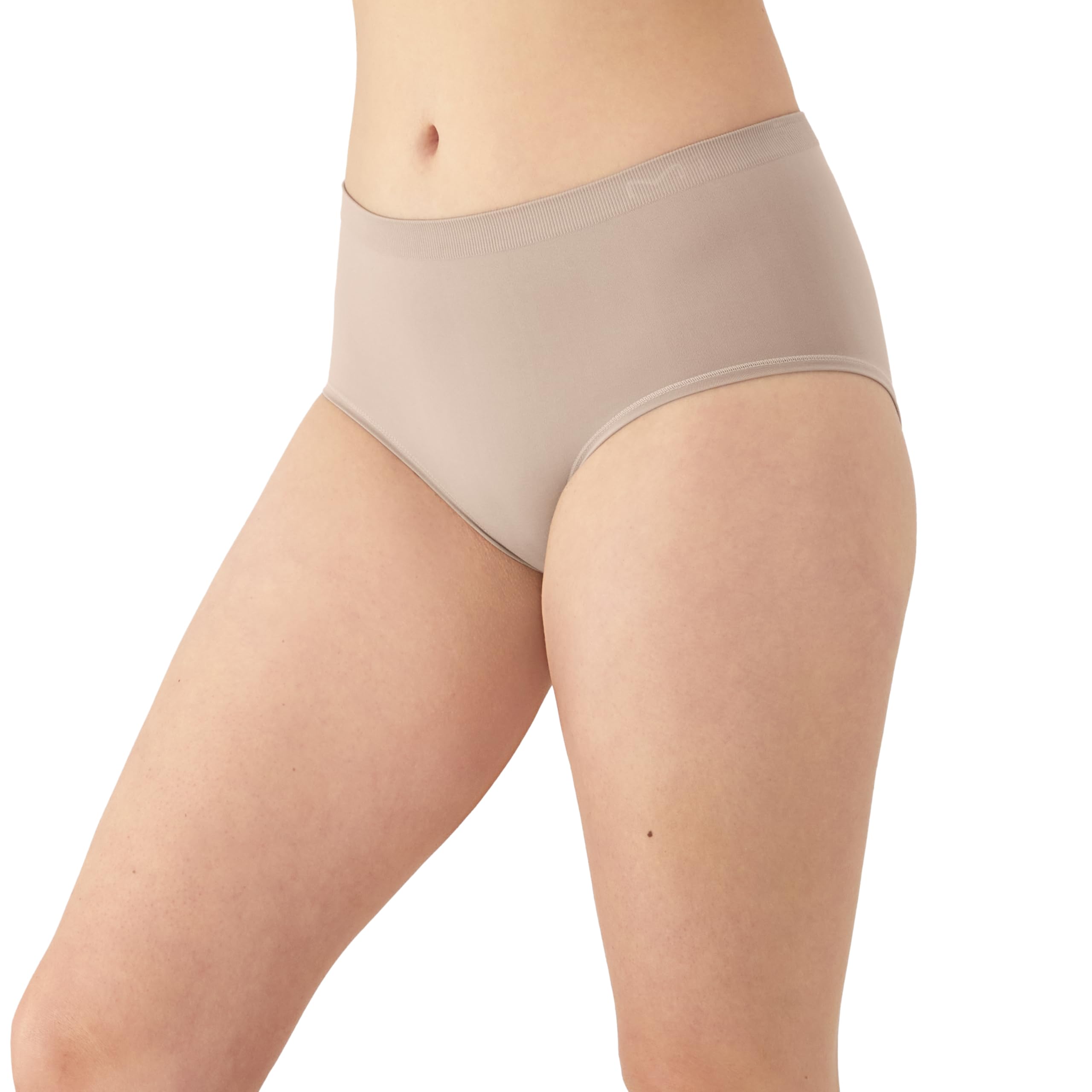 Maidenform Women's M Seamless Bikini, Mid-Rise Hipster Panty, Seamless Underwear for Women, 3-Pack
