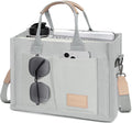 Canvas Tote Bag for Women Crossbody Work Purse with Pockets Top Handle Handbag Satchel Bags for Travel Nurse Teacher