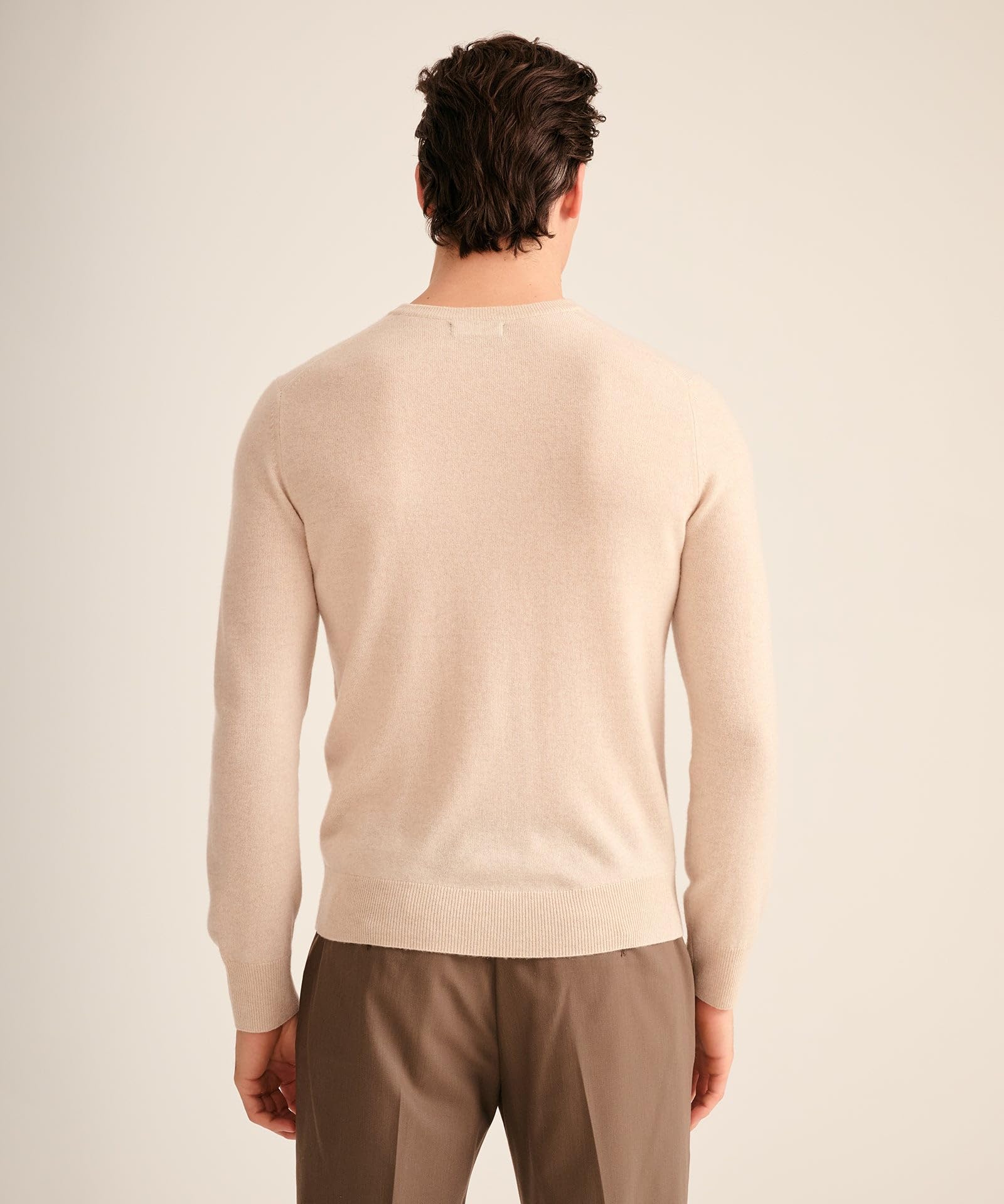 NAADAM The Original Cashmere Crewneck Sweater,Linen,XL