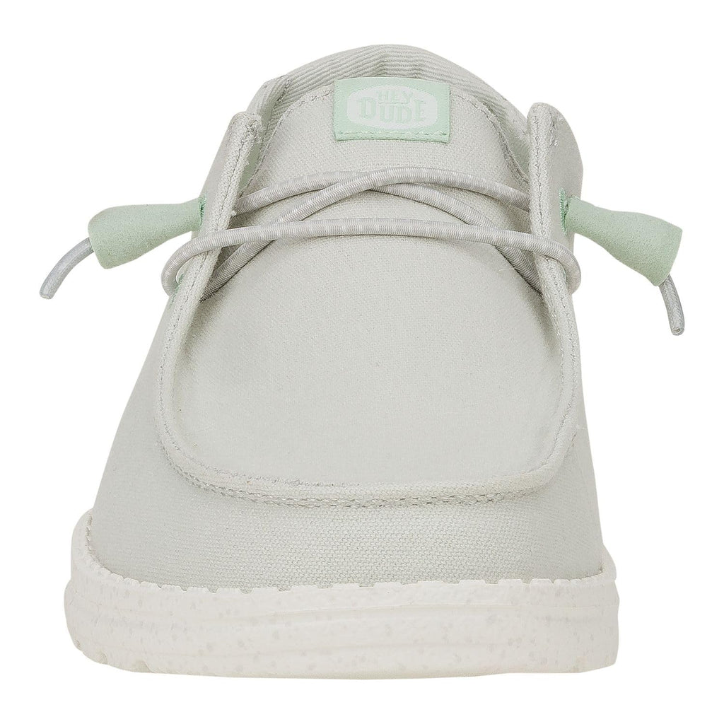 HEYDUDE Wendy Canvas Grey Size 8, Women’s Shoes, Slip-on Loafers, Comfortable & Light-Weight