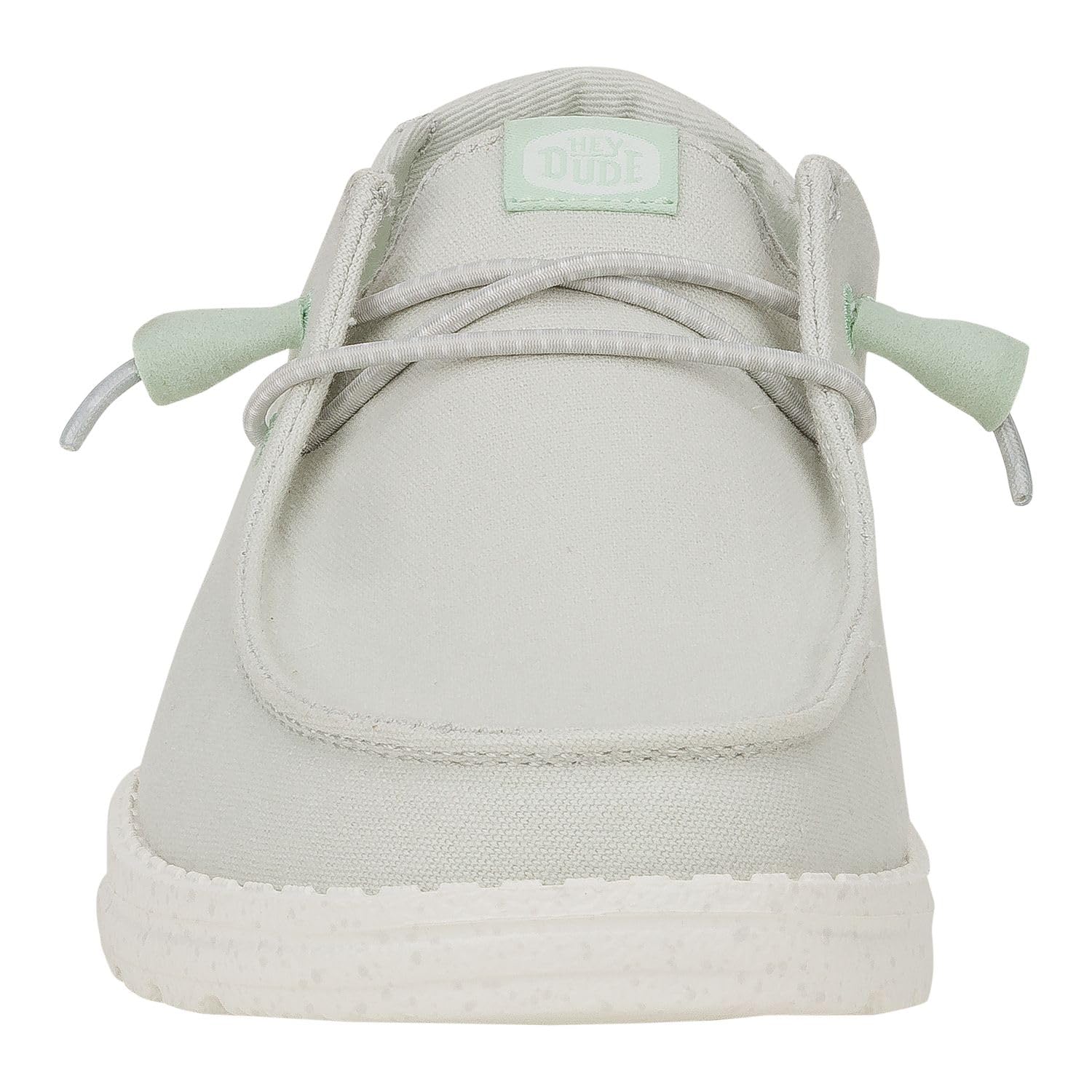HEYDUDE Wendy Canvas Grey Size 8, Women’s Shoes, Slip-on Loafers, Comfortable & Light-Weight
