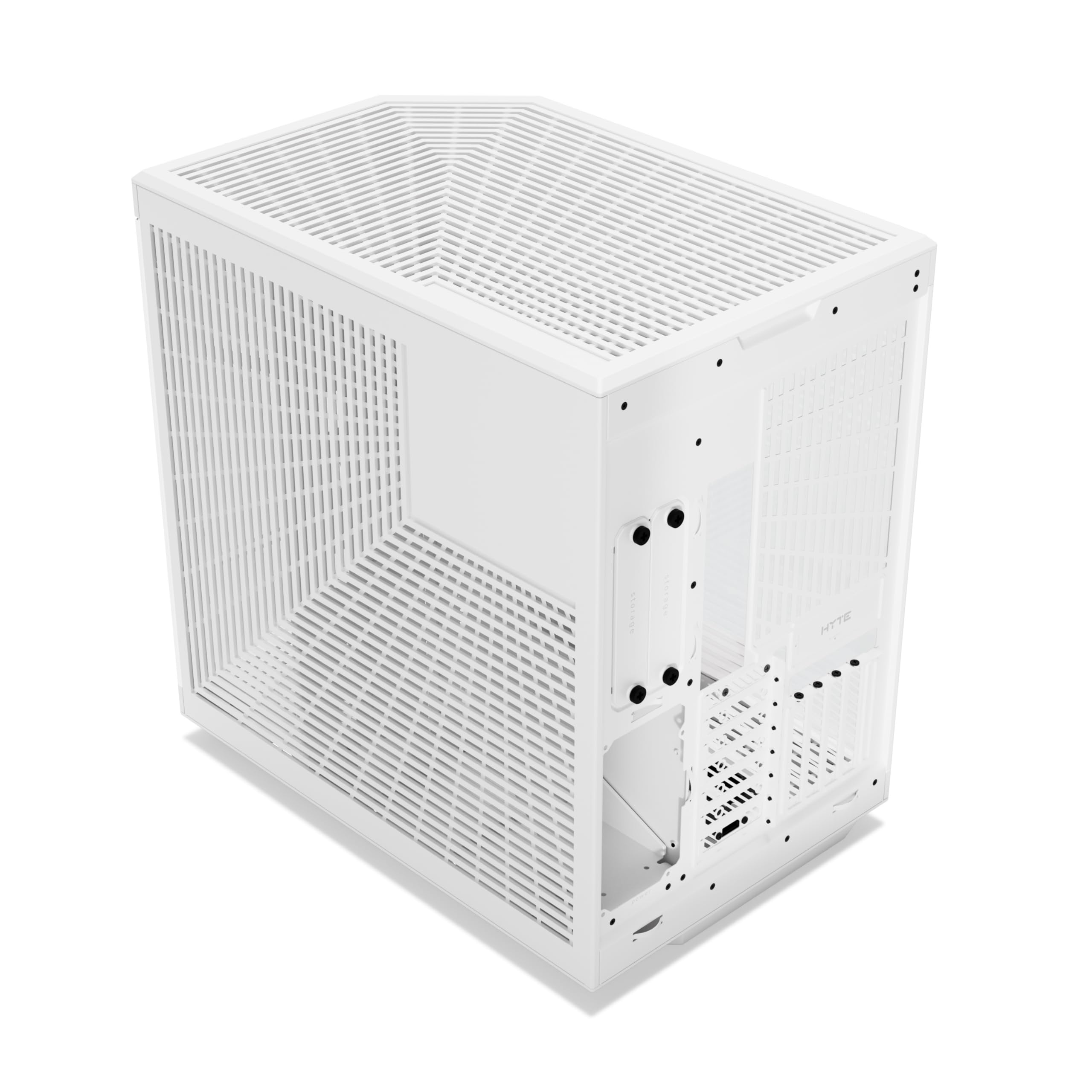 Hyte Y70 Touch Infinite Dual Chamber ATX Mid Tower Modern Aesthetic Case with Integrated 2.5K LCD Touchscreen - Snow White