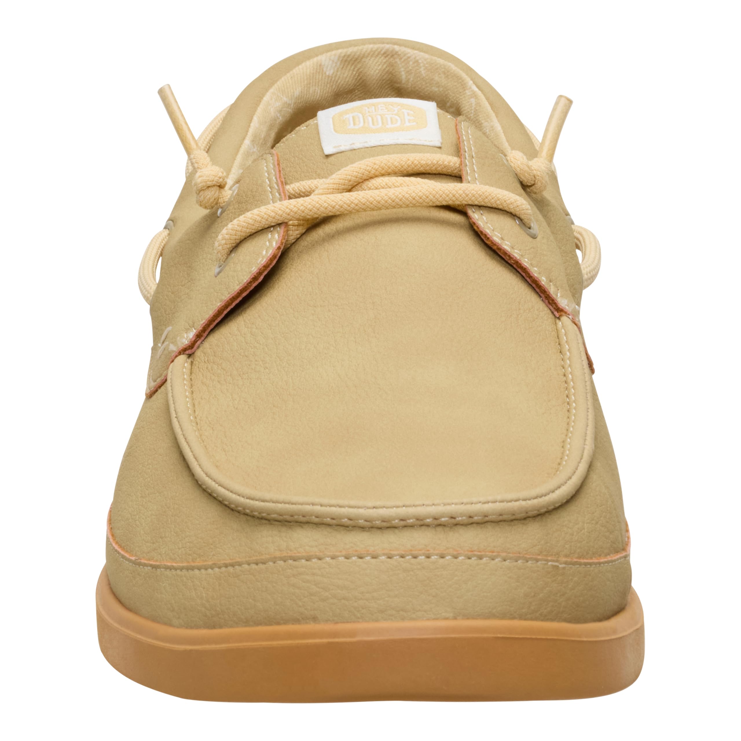HEYDUDE Men’s Harbor Lo Classic Boat Shoe | Olive Grey/Multi Size 11 | Lightweight Slip-On Loafer with Faux Leather Upper for Casual Daily Wear