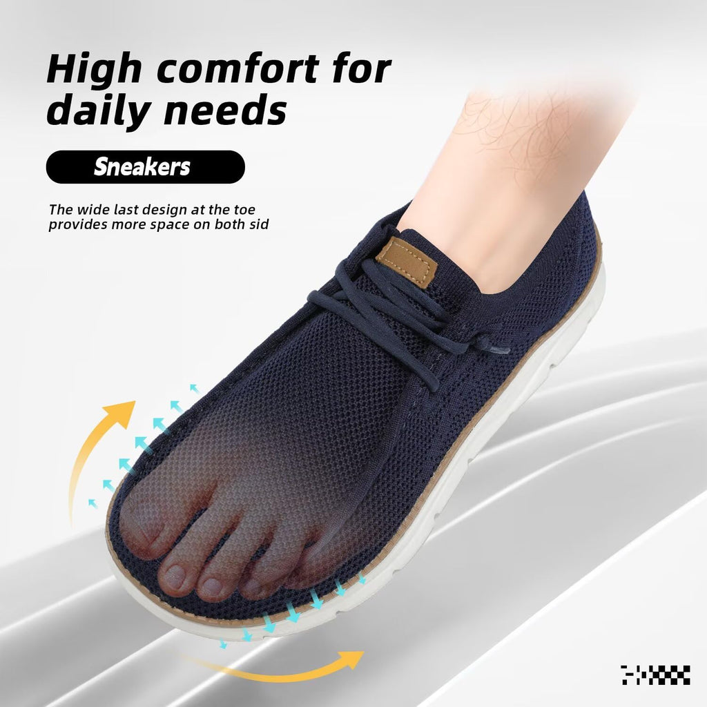 Mens Slip-on Loafers Comfortable Boat Shoes Casual Walking Sneakers Mesh Business Oxfords Work Lightweight Soft Sole