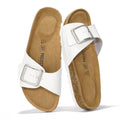 Project Cloud 100% Genuine Leather Sandals Women Dressy Beach Essentials Slides for Women Footwear-Lightweight with Memory Foam Insole Sandals for Women 2026-Womens Slides (Ibiza, Off-Whi, 7)