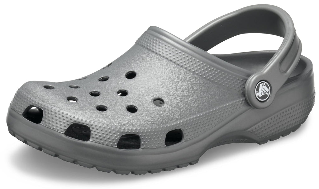 Crocs Unisex-Adult Classic Clogs, Slate Grey, 10 Men/12 Women