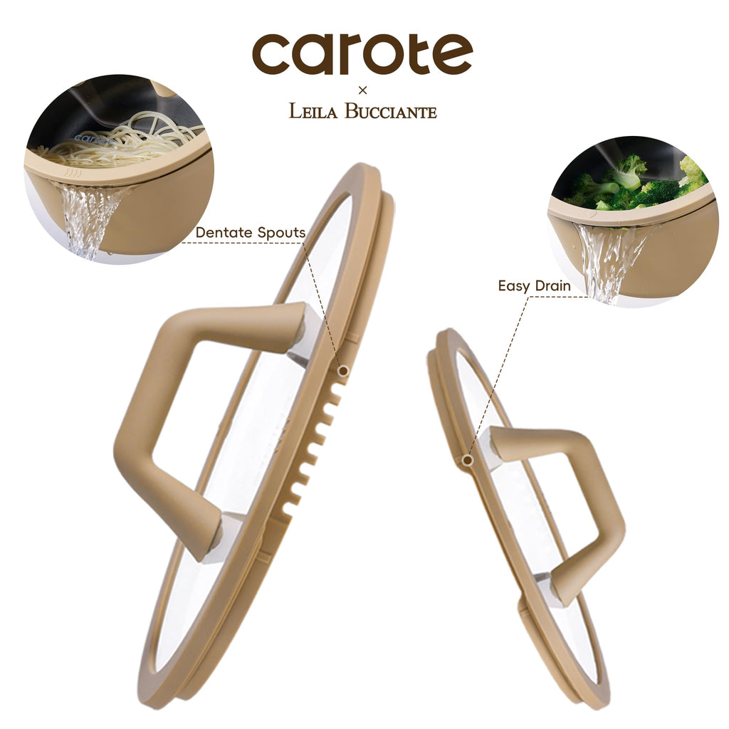CAROTE 31PCS Pots and Pans Set, Nonstick Cookware Set Kitchen Non Stick Induction Titanium Cookware Non-toxic Granite Cooking set, PFOA Free