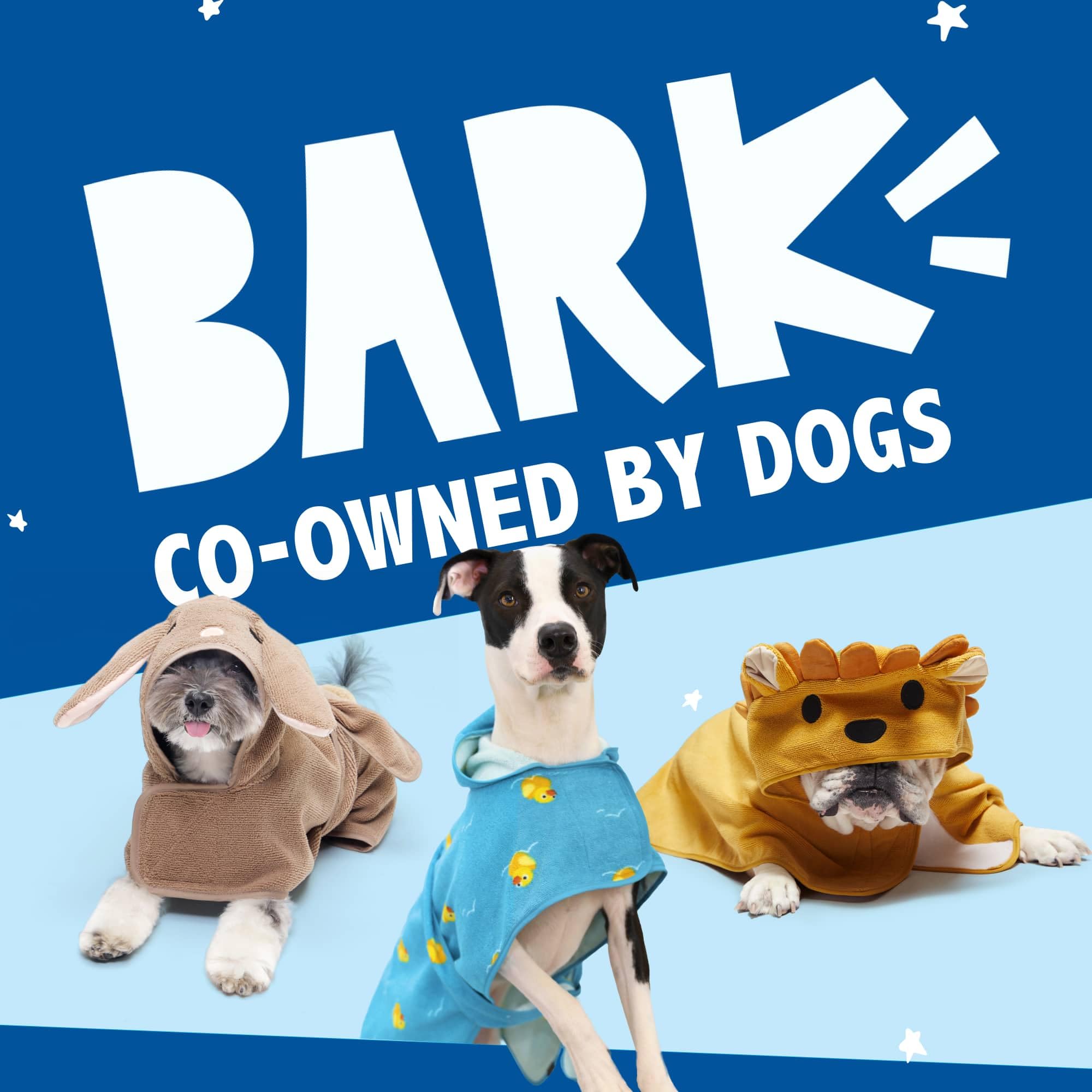 Barkbox Dog Bathrobe Fast Drying with Hook and Loop Closure & Wrap Tie Snuggle, Cute Dogs Clothes, Easy to Clean, Machine Washable, Dog Coats and Tumble Dry Low - Rubber Duck, Medium
