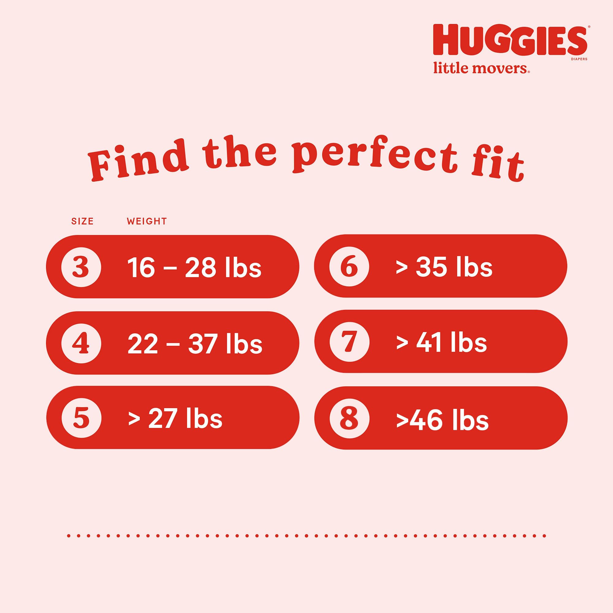 Huggies Size 8 Diapers, Little Movers Baby Diapers, Size 8 (46+ lbs), 76 Count (2 Packs of 38), Packaging May Vary