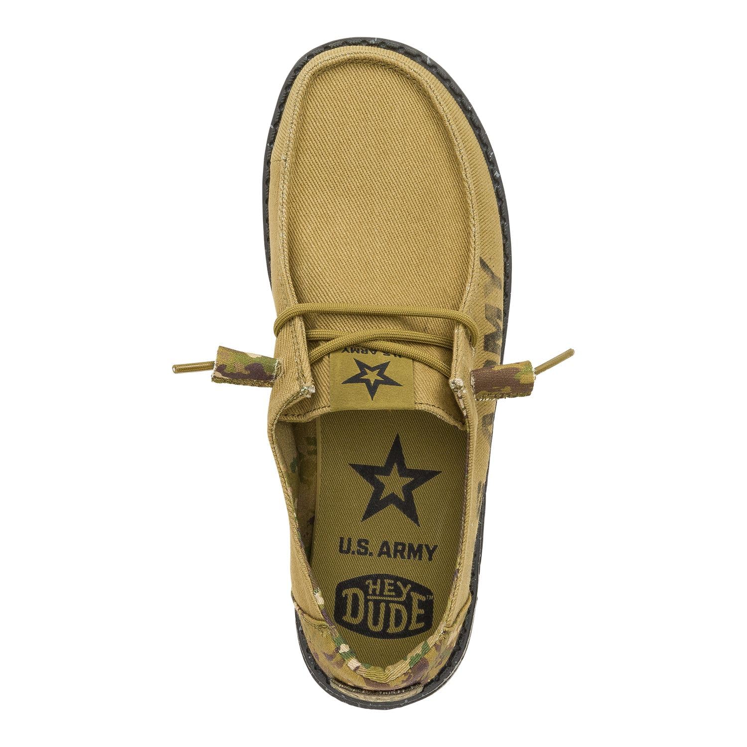 HEYDUDE Wendy US Armed Forces, Navy, Army, Womens Shoes, Womens Slip-on Loafers, Comfortable & Light-Weight